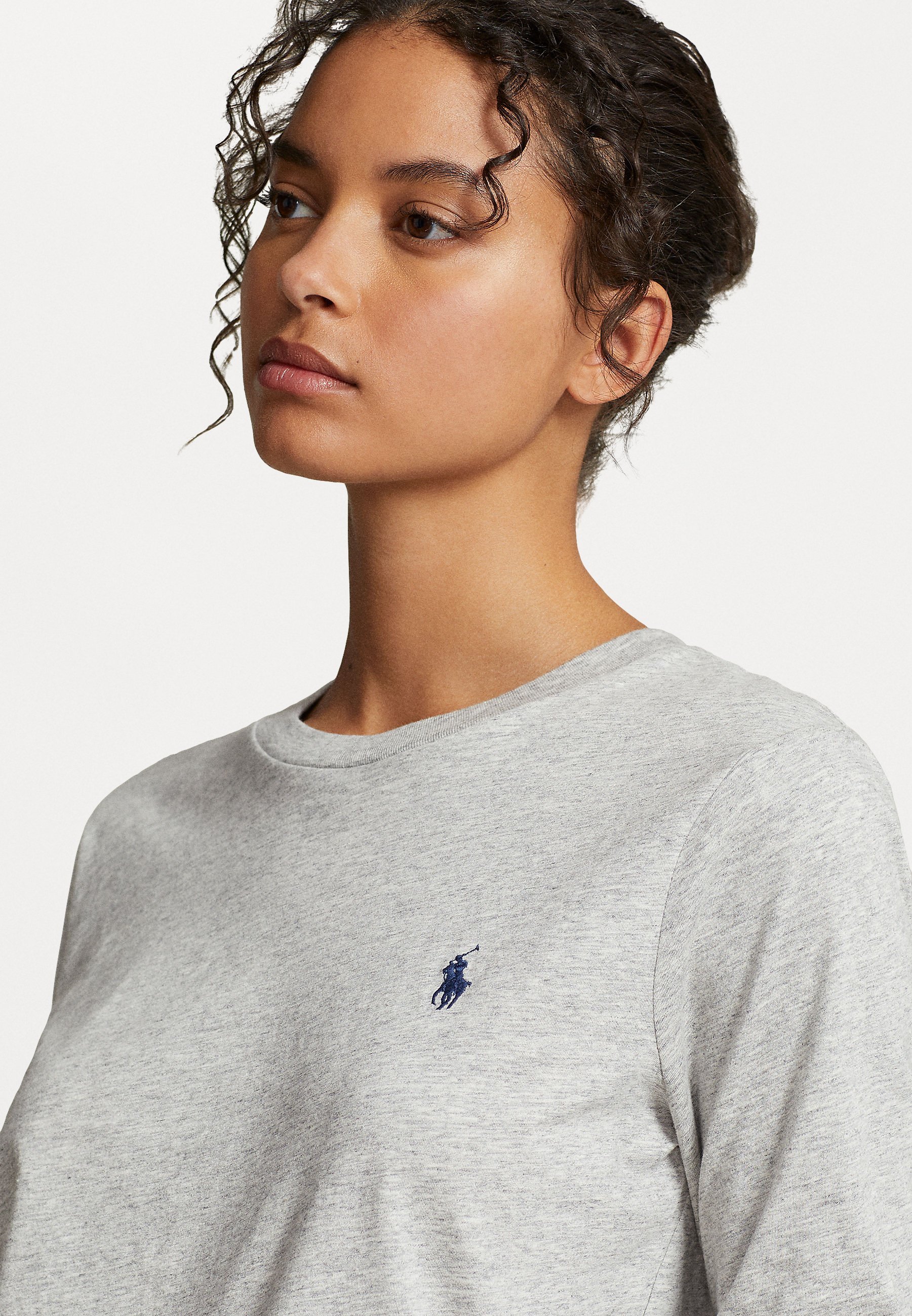 Polo Ralph Lauren top met lange mouwen - Cobblestone Heather