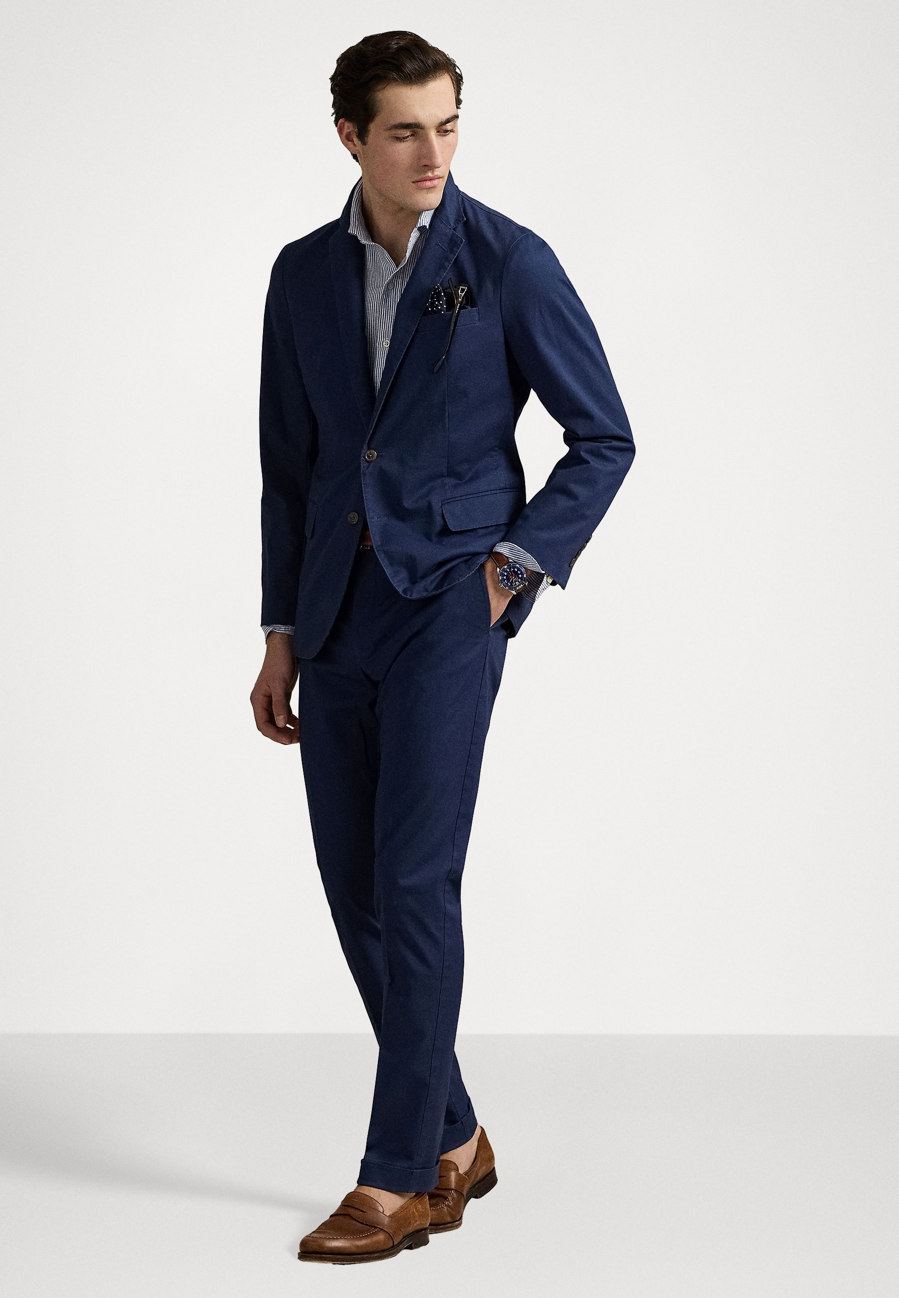 Polo Ralph Lauren POLO UNCONSTRUCTED MODERN SUIT JACKET - Sako - rustikálna námornícka modrá