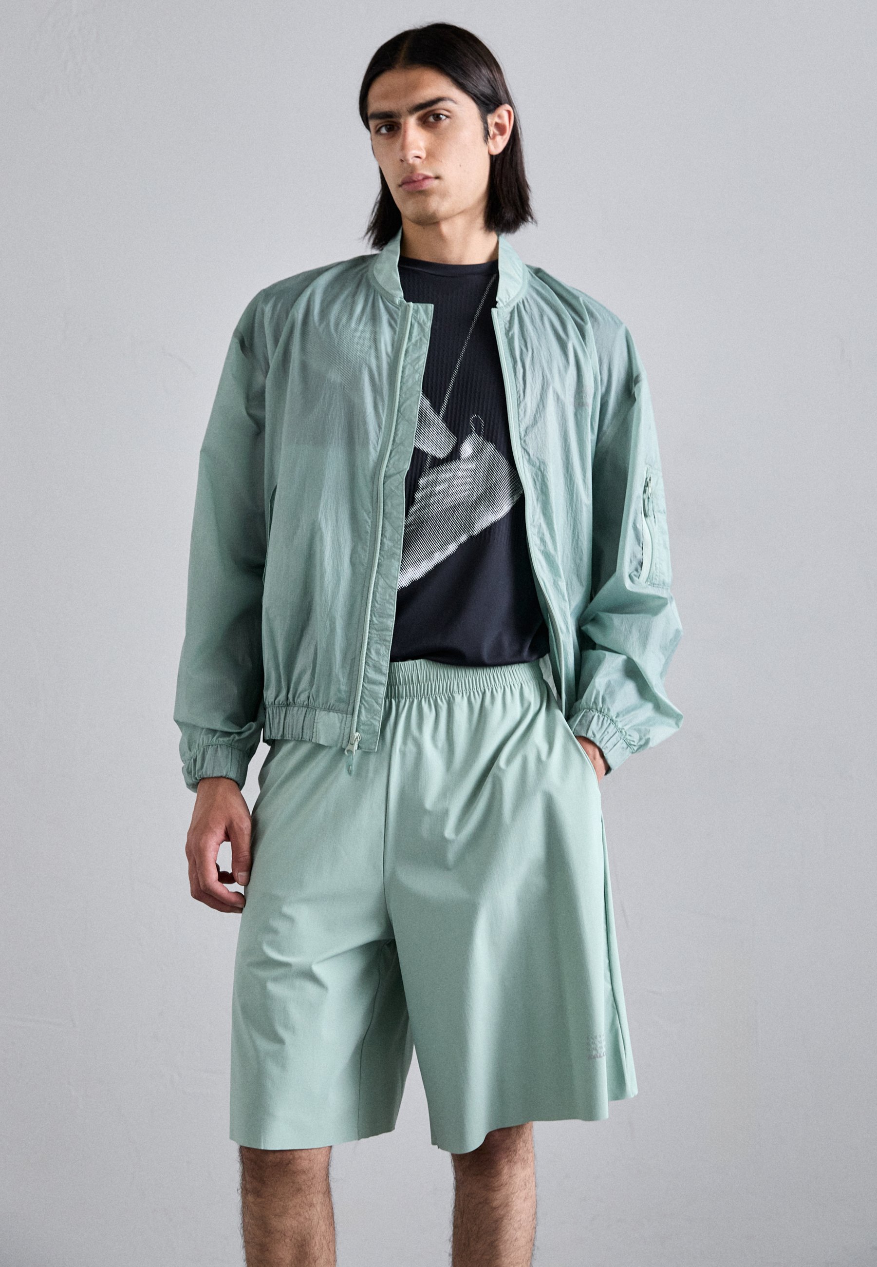 MM6 Maison Margiela MM6 MAISON MARGIELA X SALOMON - Top met lange mouwen - diepzwart