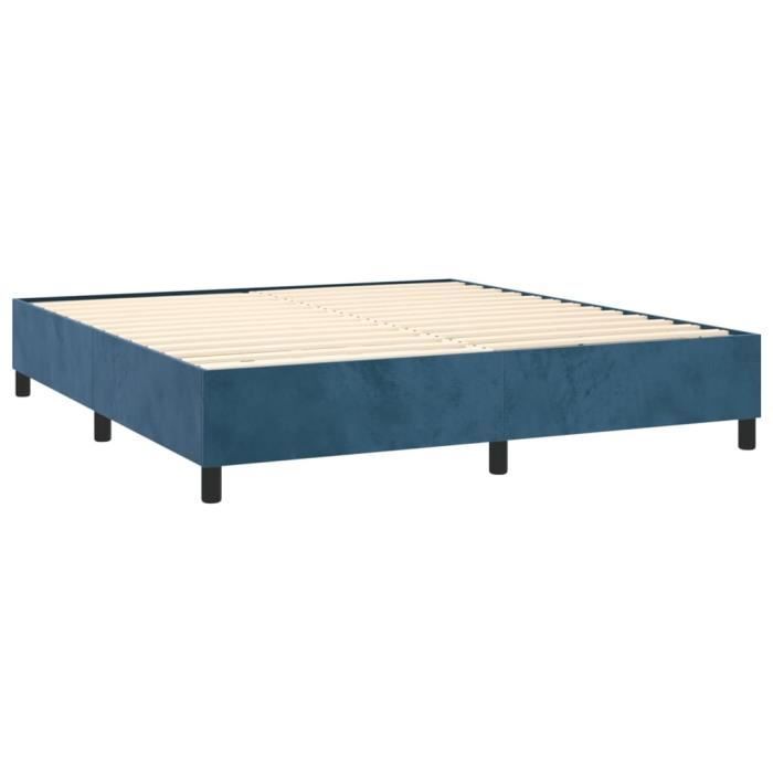 MOTHINESSTO verende bedbodem - Donkerblauw - 180x200 cm - Fluweel