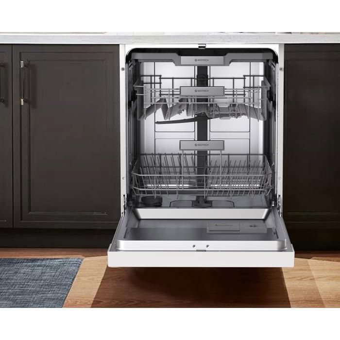 GEDTECH GLV1542WH 15 pk vaatwasser - Besteklade - 42 dB - Ultrastil - Uitgestelde start - Eco - Energiezuinig (klasse C)