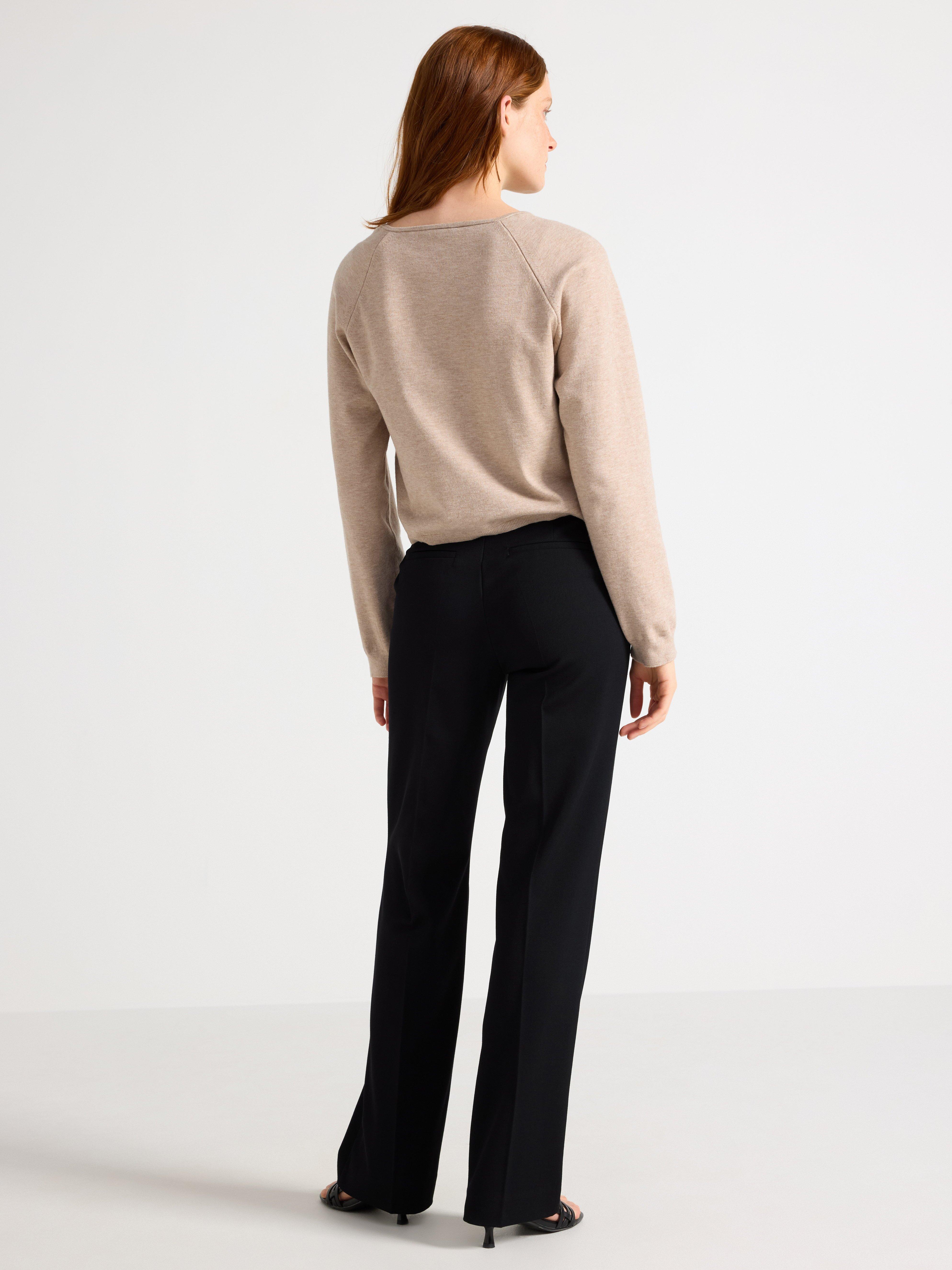 Pantalon évasé FIONA noir