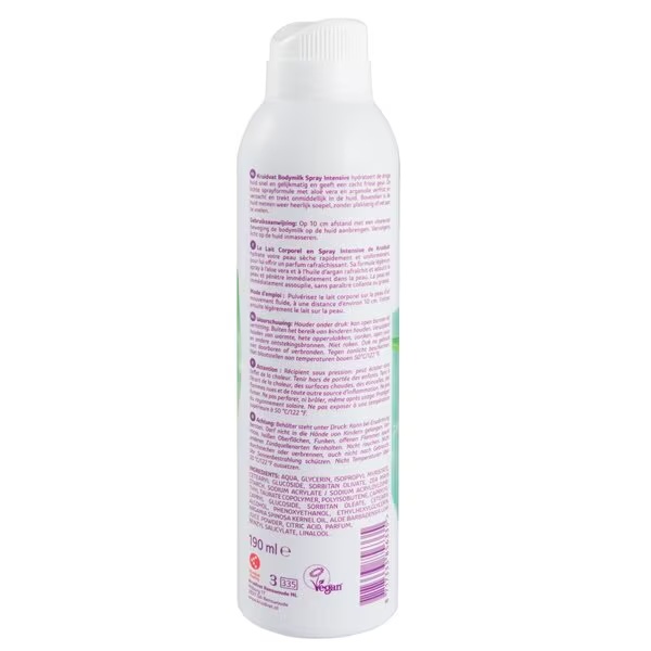 Kruidvat Intensīvs alvejas ķermeņa piena aerosols<br>190ml