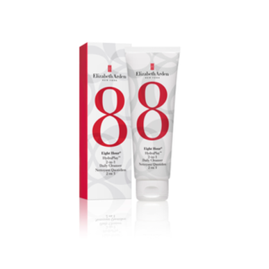 „Elizabeth Arden 8 Hour HydraPlay 2-in-1 Daily Cleanser Mousse“ valomoji puta ir valomoji kaukė, 125 ml