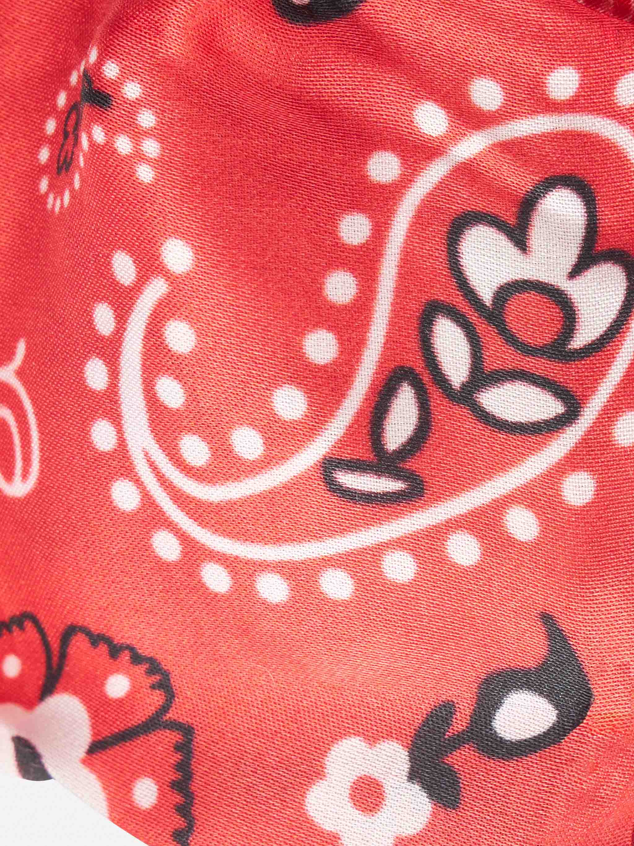 Damens röda bandana-pannband