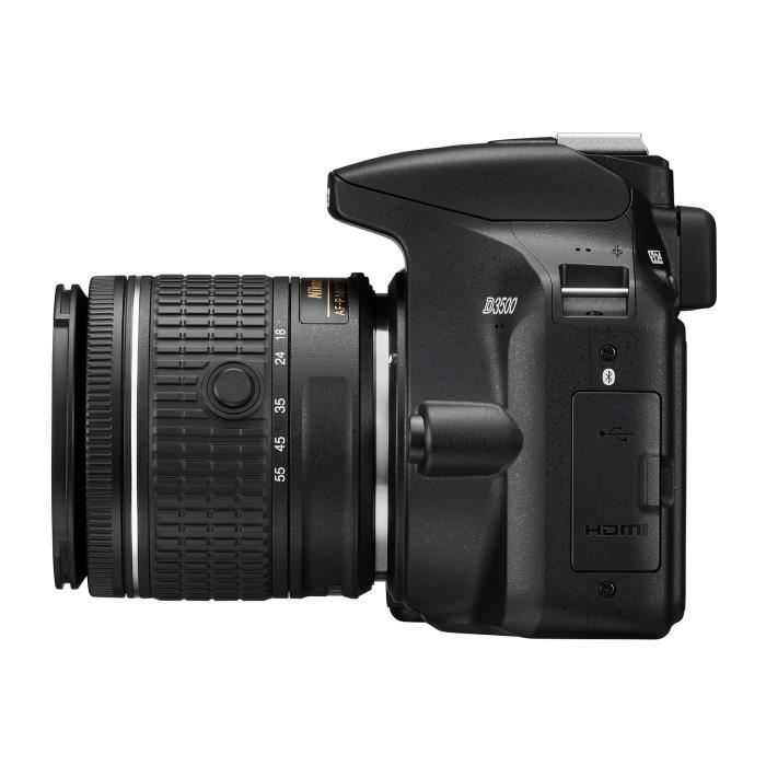 NIKON D3500 DSLR-kamera + AF-P DX 18-55 VR-objektiv - 24,2 MP DX, FullHD-video