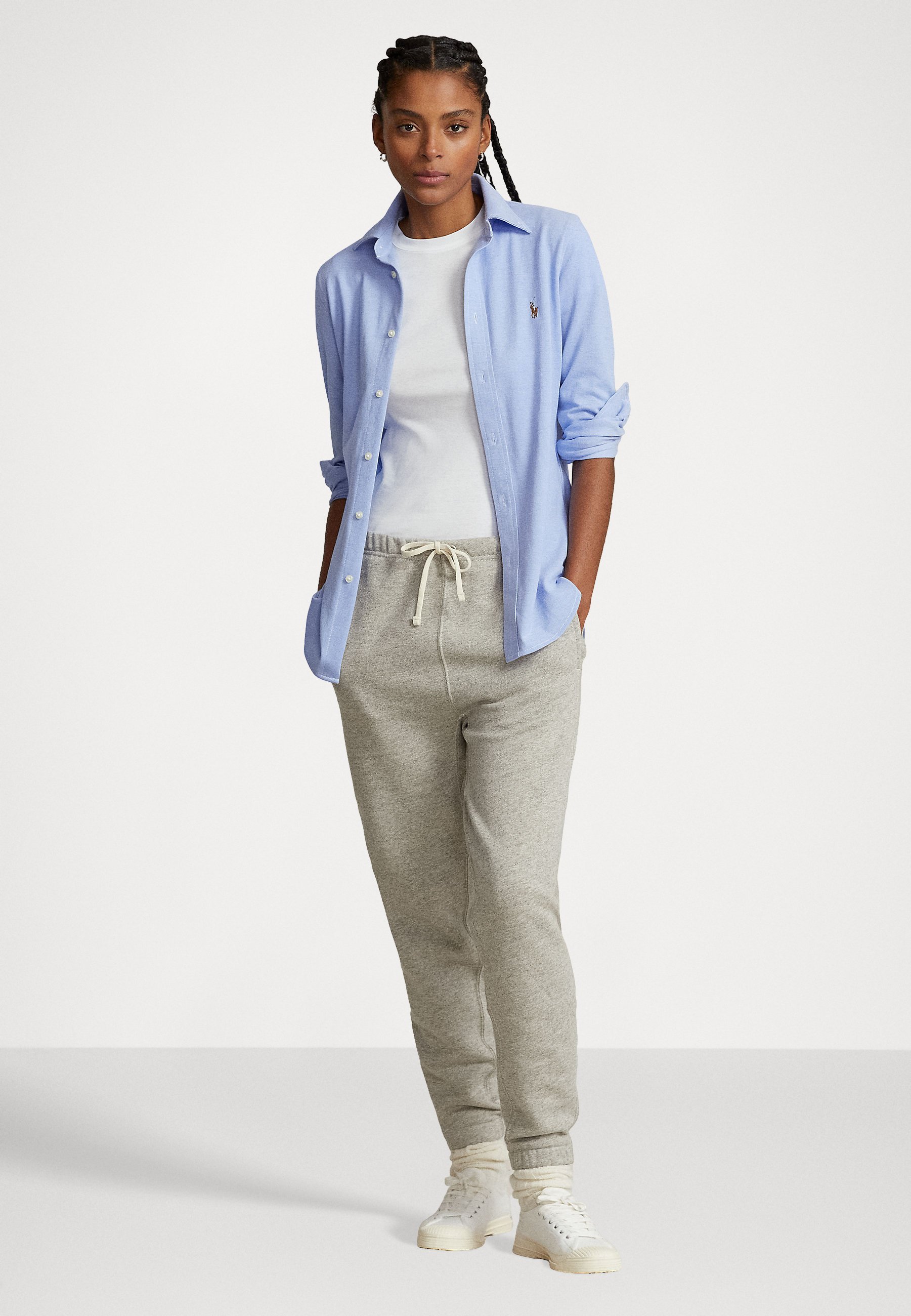Polo Ralph Lauren HEIDI LONG SLEEVE - Camicetta con bottoni - blu Harbor Island