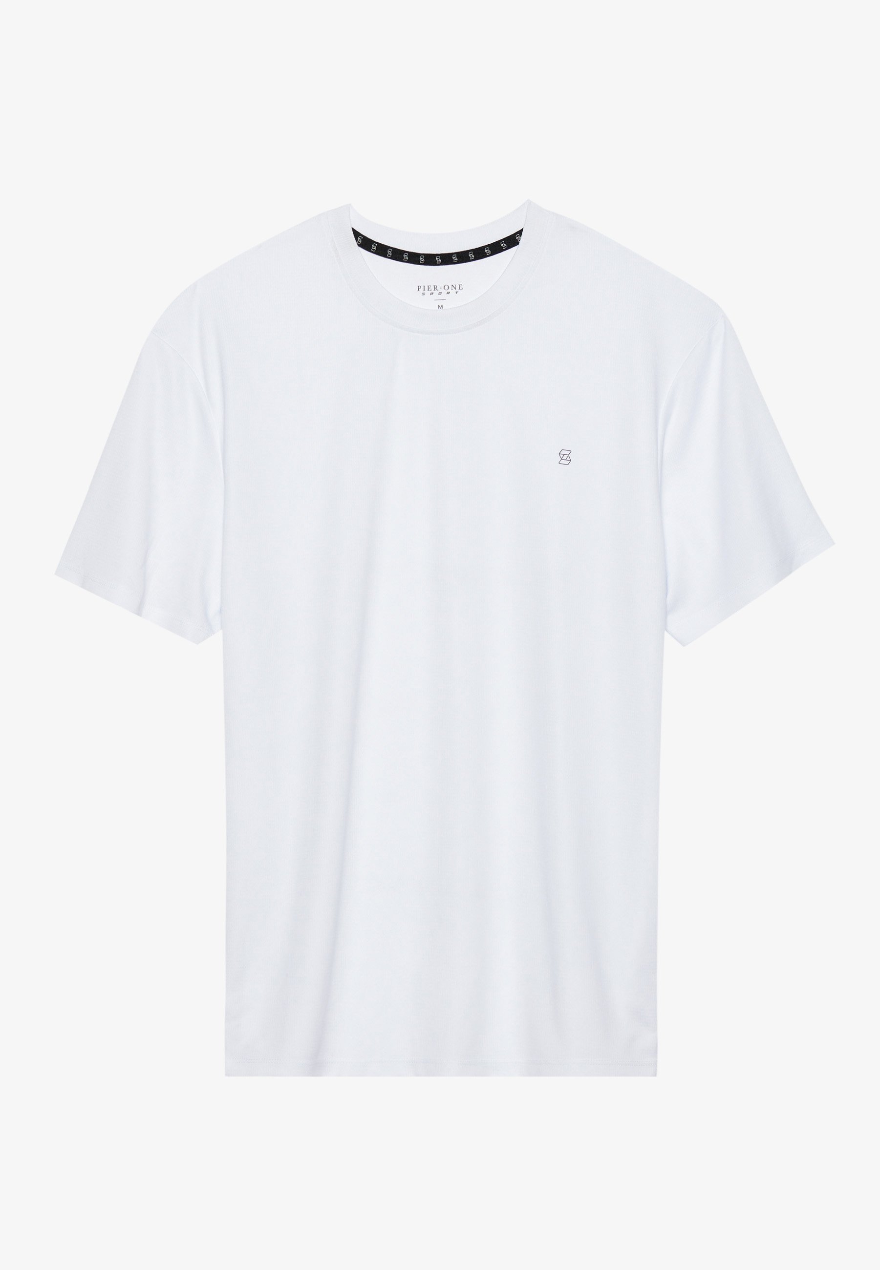 Pier One Sport ESSENTIAL 2-PACK REGULAR FIT T-SHIRT - Basic T-shirt - zwart/wit