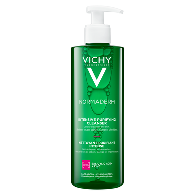 Vichy Normaderm Phytosolution Intense -puhdistusgeeli akneen taipuvaiselle iholle 400 ml