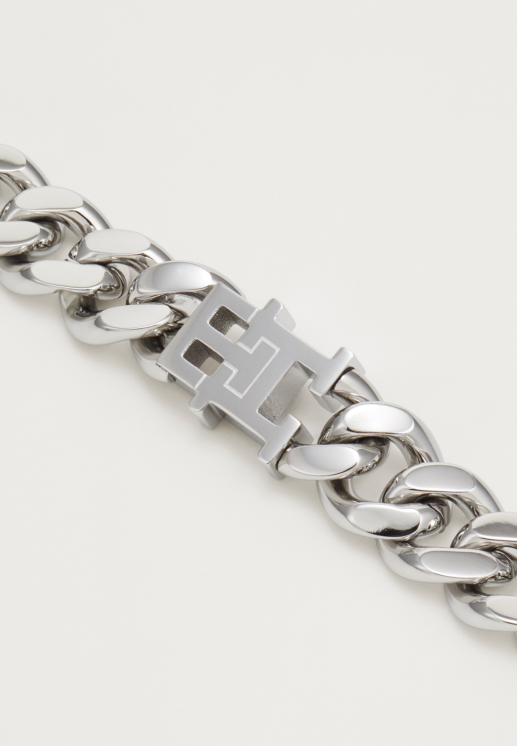 Colar Tommy Hilfiger Chain Unissex - cor prata