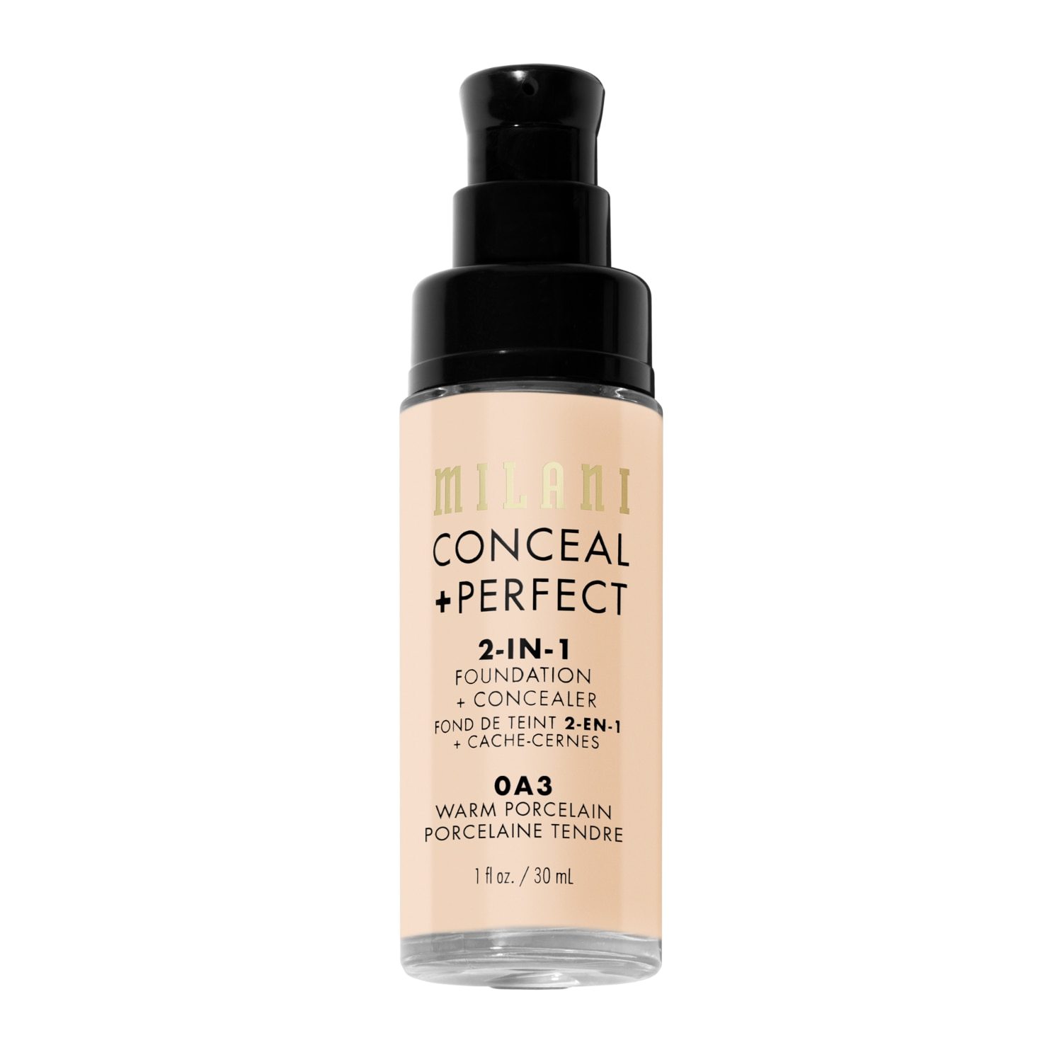 Milani makiažo pagrindas 2 viename maskuoklis + - 30 ml