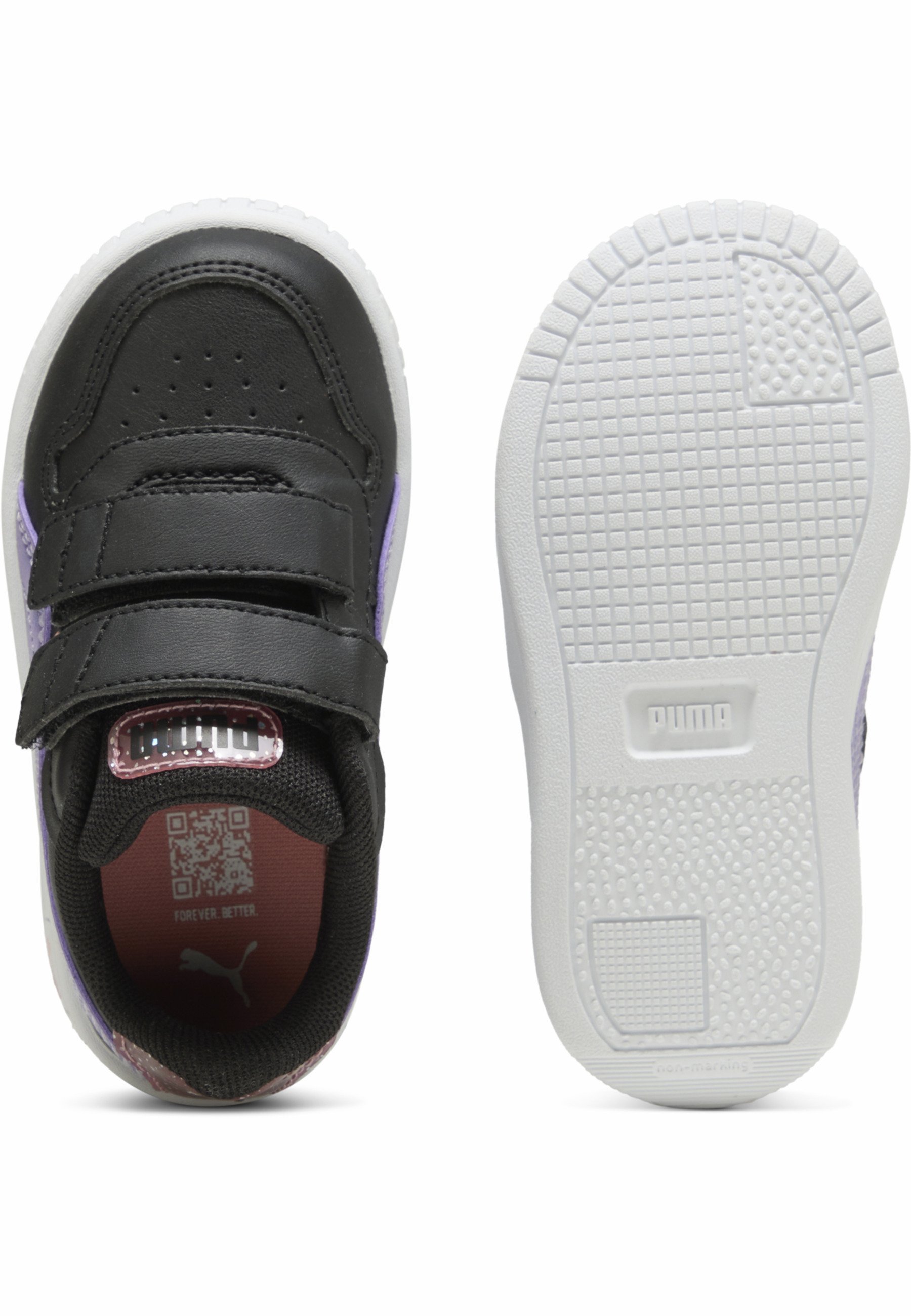 Puma CARINA STREET BLURRY DREAMS - Babyschoenen - zwart lavendel alert roze fruit