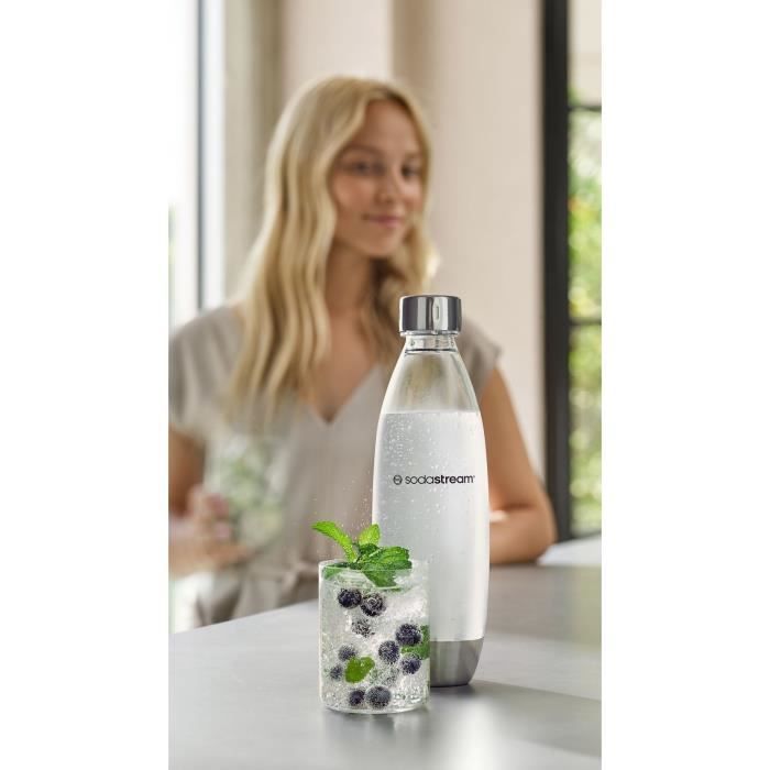Flacone in metallo SODASTREAM FUSE - Capacità 1 litro - Lavabile in lavastoviglie