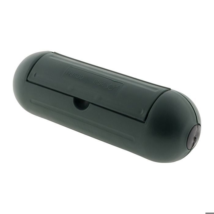 Carcasa protectora IP54 para cable de extensión de jardín - Verde - Zenitech