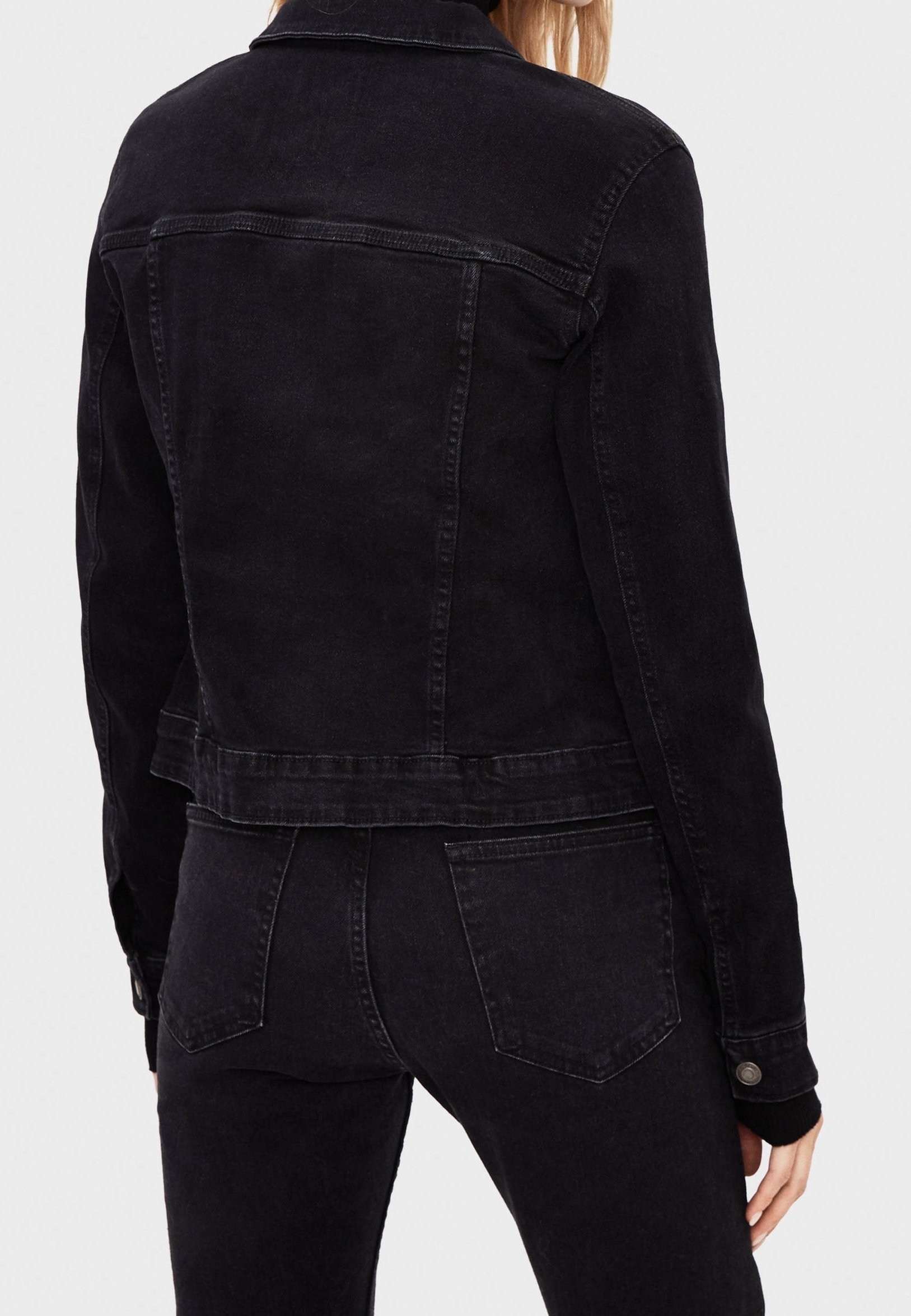 Bershka denimjack - zwart