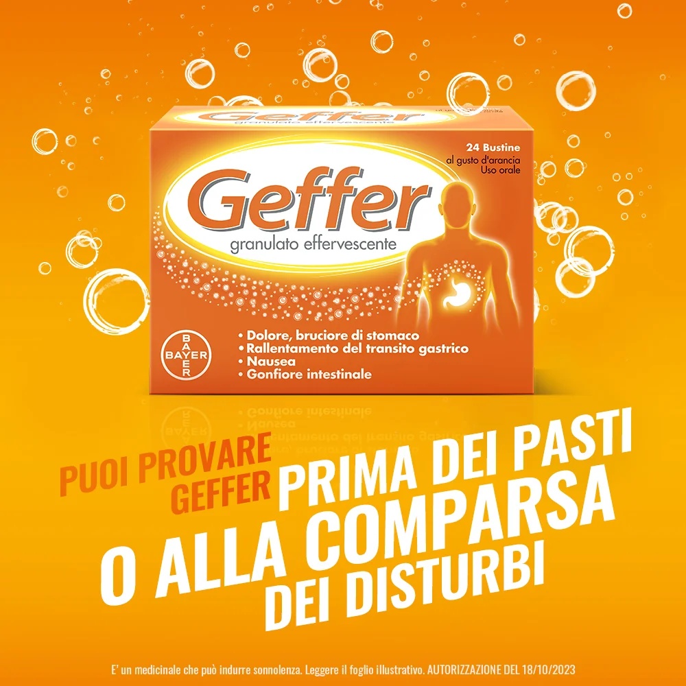 Bayer Geffer Antacidum 24 sachês para azia e náuseas.