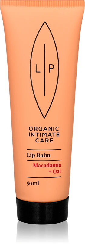 Cuidado íntimo labial orgânico, bálsamo íntimo de macadâmia e aveia