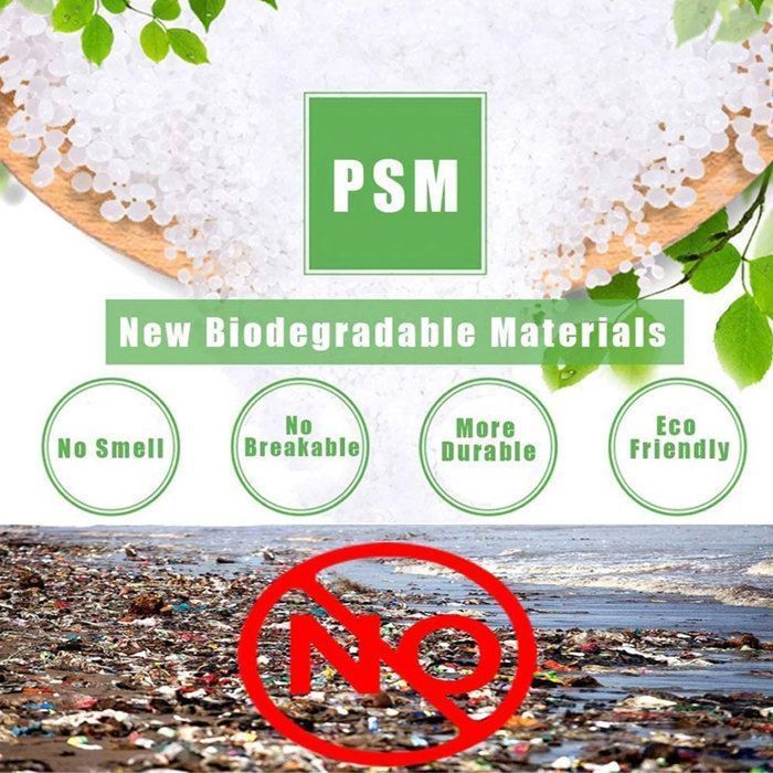 Paquete de 100 bolsas de basura orgánicas resistentes al desgarro, compostables y biodegradables para la cocina, con etiqueta YYV.