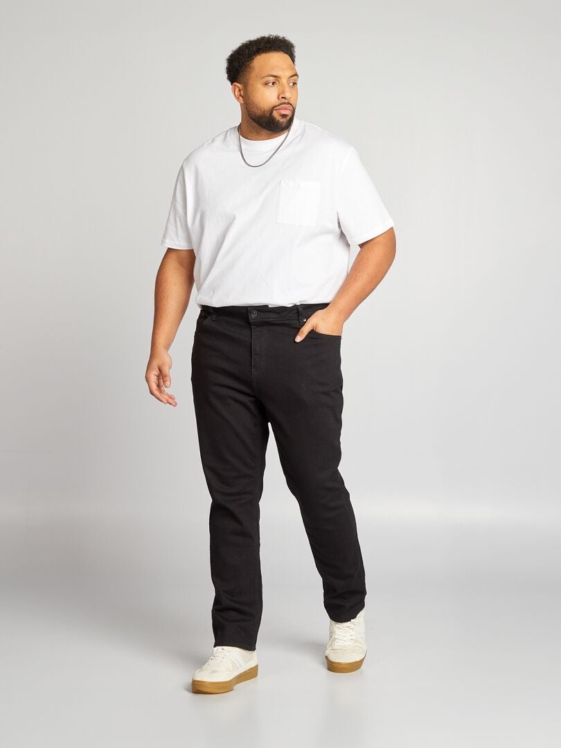 Slim fit jeans met 5 zakken - Maat L34 - Zwart