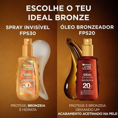Garnier Ambre Solaire Sunscreen Oil Ideal for Bronze SPF 20 150 ml