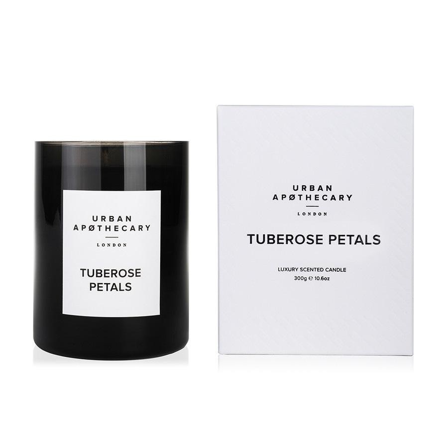 Mirisna svijeća Urban Apothecary u luksuznoj staklenoj kutijici, cvjetovi tuberoze - 300 g