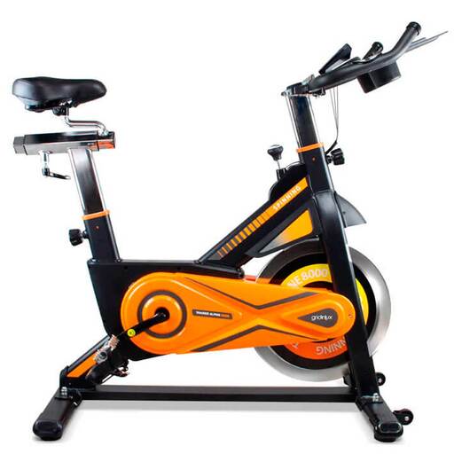 Bicicleta Spinning Alpine 8000. Inercia 25 Kg. Gridinlux.