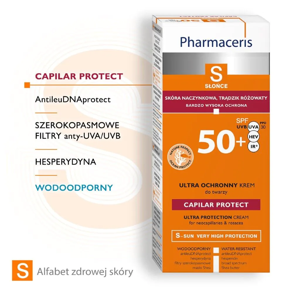 Pharmaceris S Krem ochronny do skóry naczynkowej i z trądzikiem różowatym SPF50+