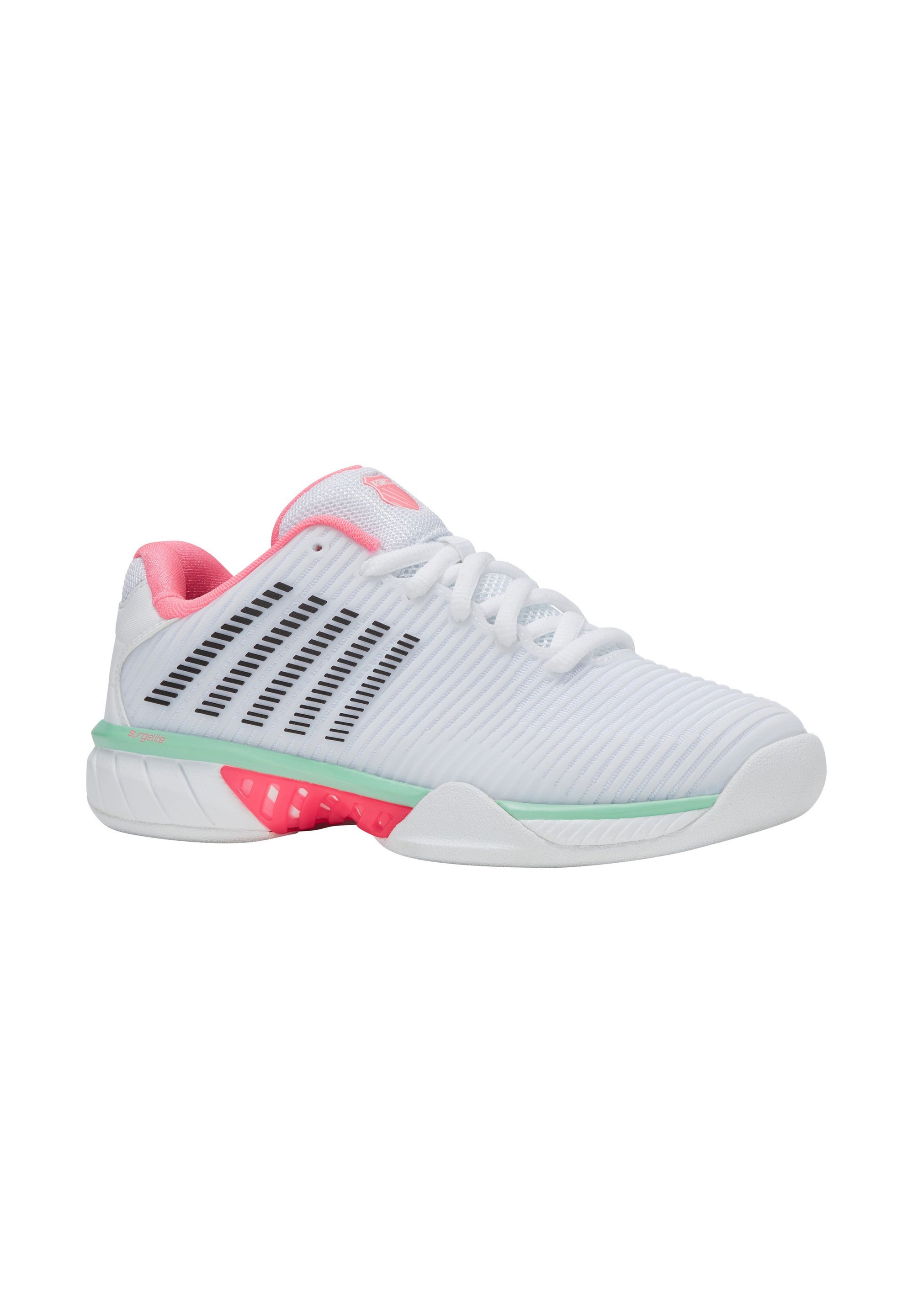 K-SWISS HYPERCOURT EXPRESS 2 - Chaussures de tennis multicourts - blanc/rose pastel fluo/noir