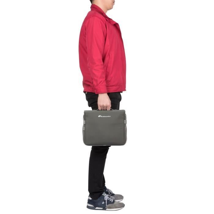 Seggiolino auto rialzato da viaggio BEBECONFORT, da 6 mesi a 3 anni (15 kg), grigio nebbia.