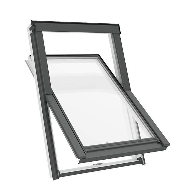 SOLSTRO APY B900 S6A roof window (114 x 118 cm) white PVC, with tile flashing kit (TFX)