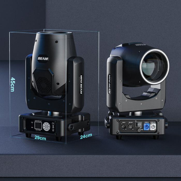 Luci da palcoscenico - UKING 350W RGBW LED DJ Moving Head Gobo con strisce luminose - Confezione da 2
