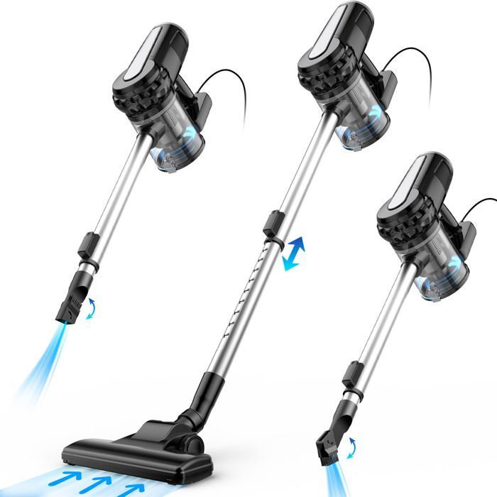 Aspiradora de mano con cable - TANBABY - 600 W - Ligera (1,9 kg) - Filtro HEPA - Potente (15 kPa)