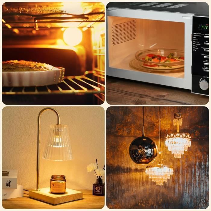Bombilla halógena G9 para horno - Blanco cálido regulable 40W 230V 2700K 520LM - Resistente al calor hasta 300°C