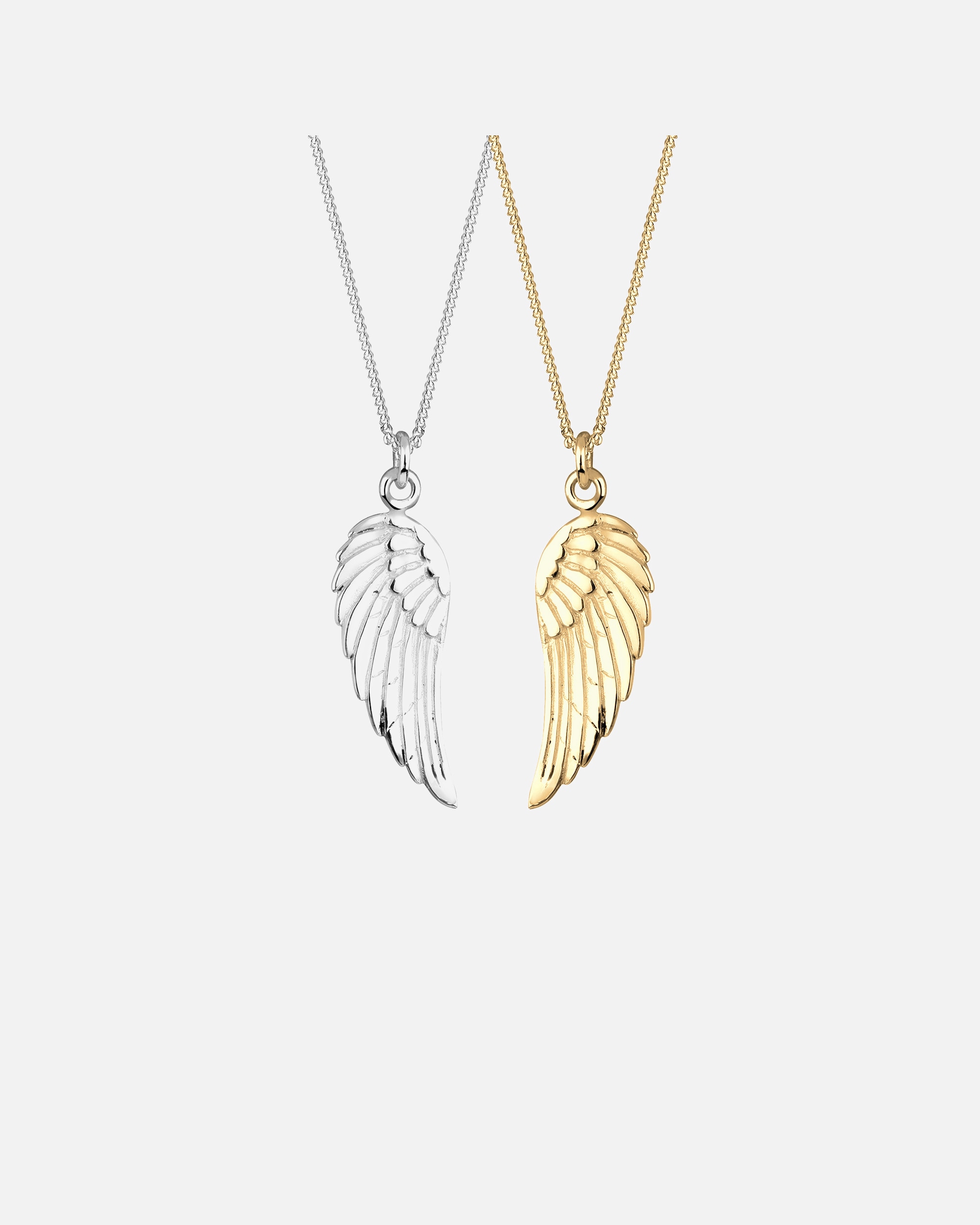 Elli Femmes Collier partenaire Friends ailes bicolore en argent sterling 925