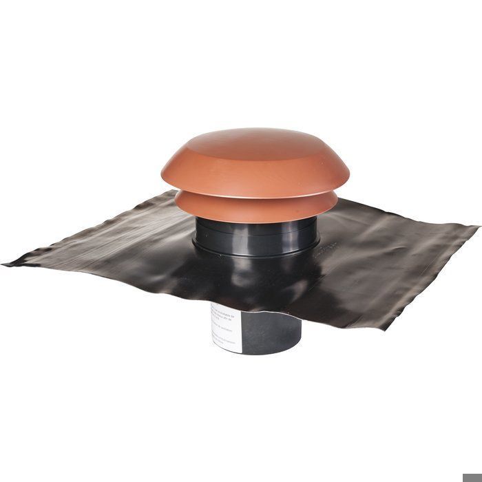 Tapa de cubierta de plástico con acabado de teja - diámetro 160 mm - CARA - Anjos