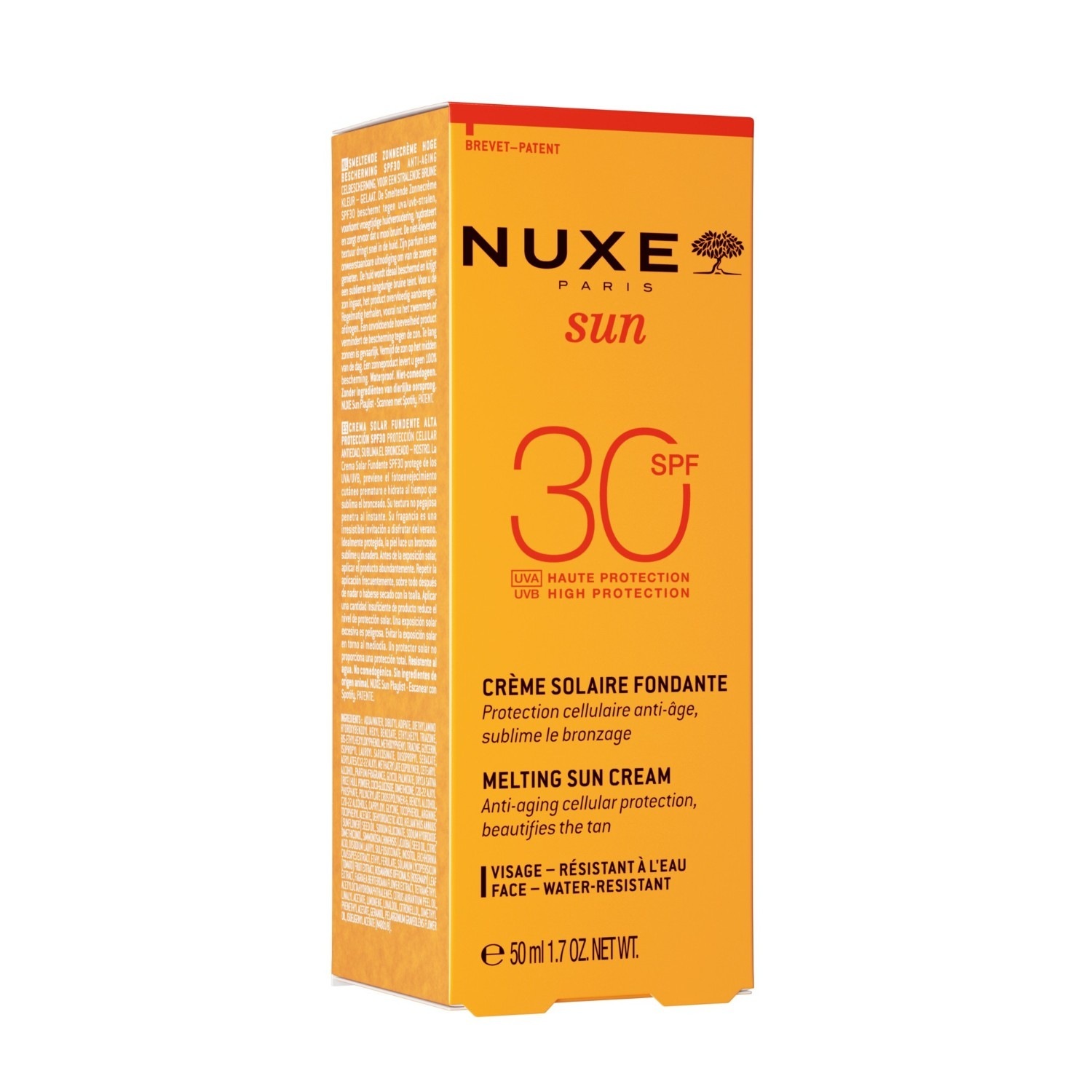 NUXE Sunscreen krema za sunčanje s visokim SPF 30 za lice - 50 ml
