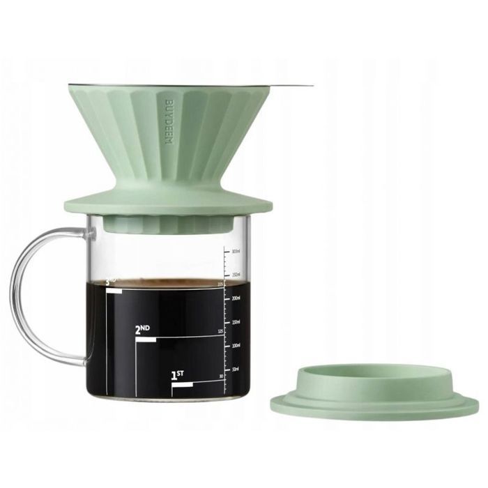 Juego de preparación de café por vertido BUYDEEM de Clarks, modelo CD1024, color verde cozy
