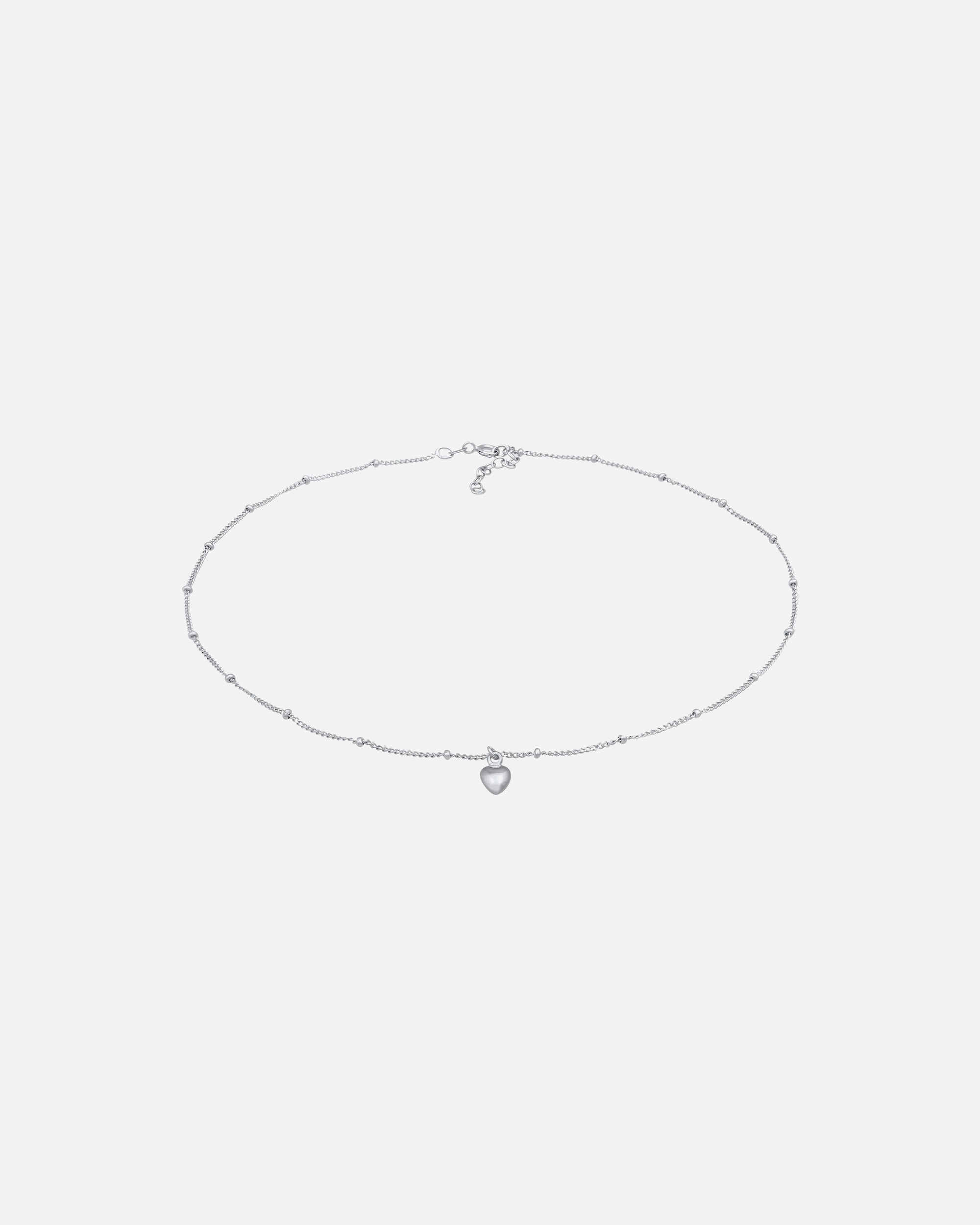Elli Femmes Choker Coeur Amour Simple en Argent Sterling 925
