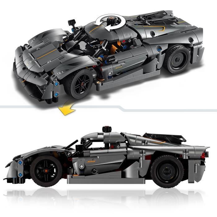 LEGO® Technic 42173 Koenigsegg Jesko Absolut Hypercar Grijs - Bouwset
