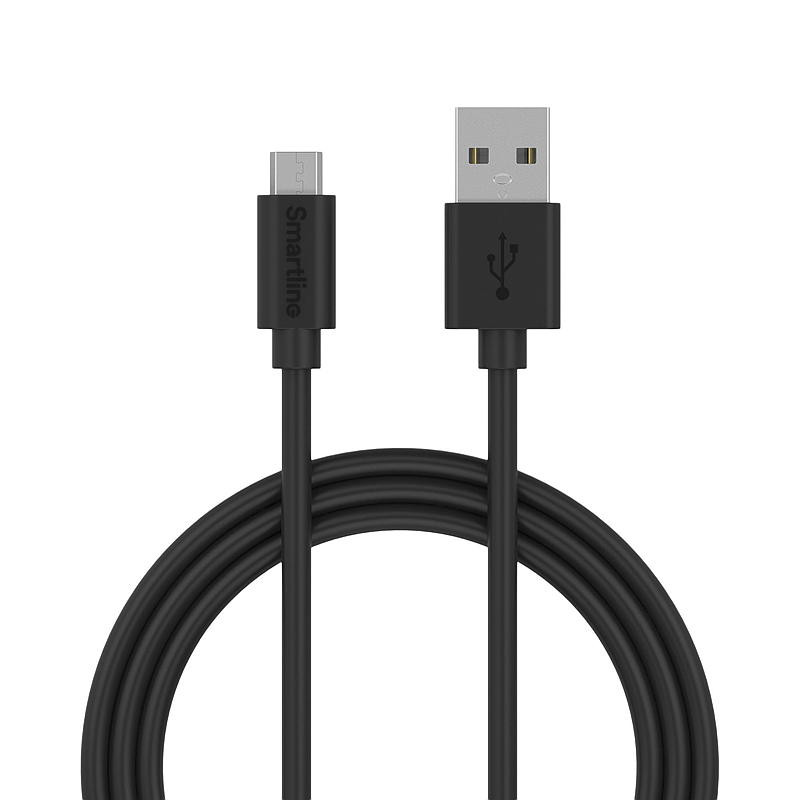 Smartline-latauskaapeli 2 m Micro-USB/USB-A, Smartline