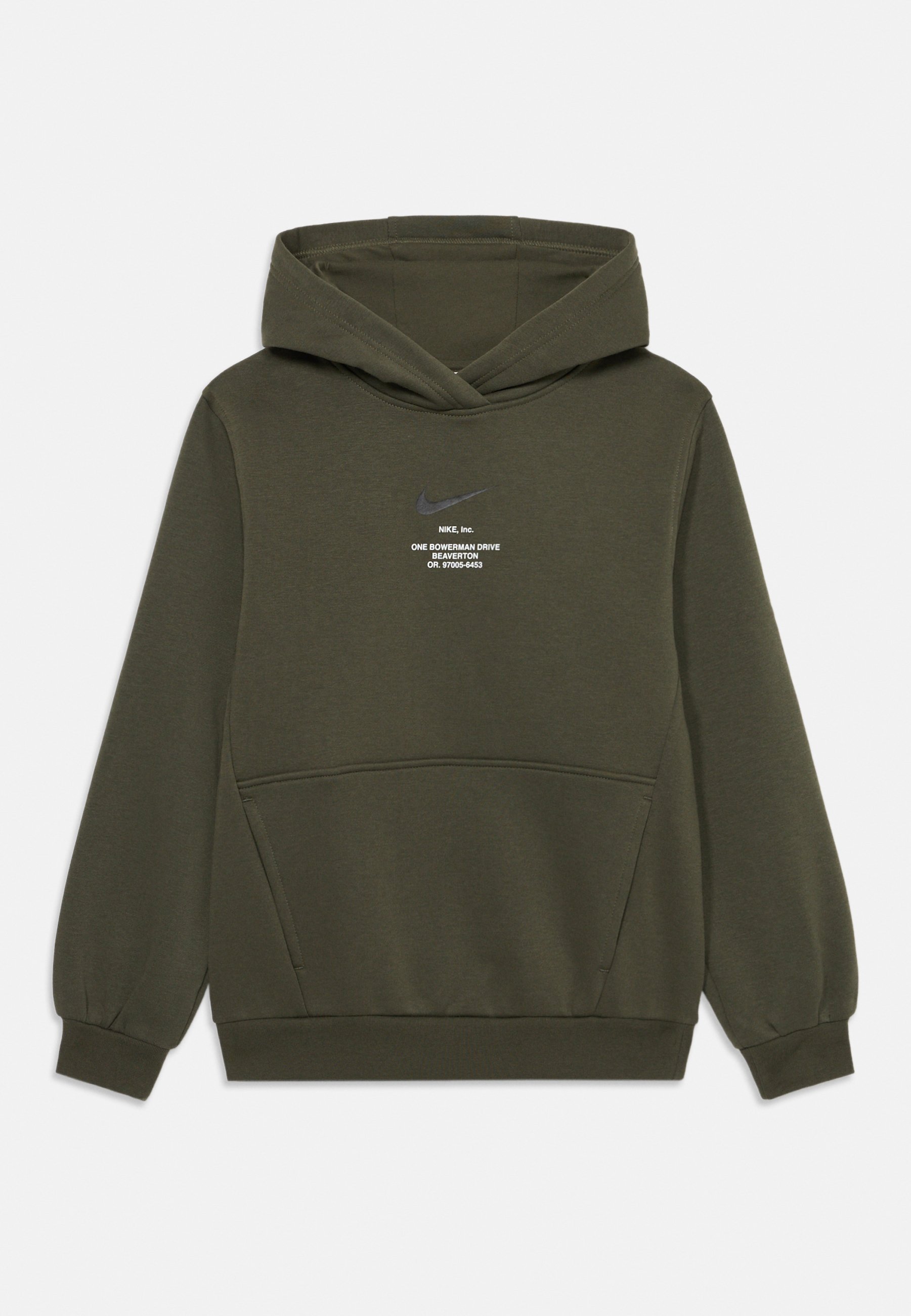Nike Sportswear HOODIE - Hoodie - cargo khaki/zwart