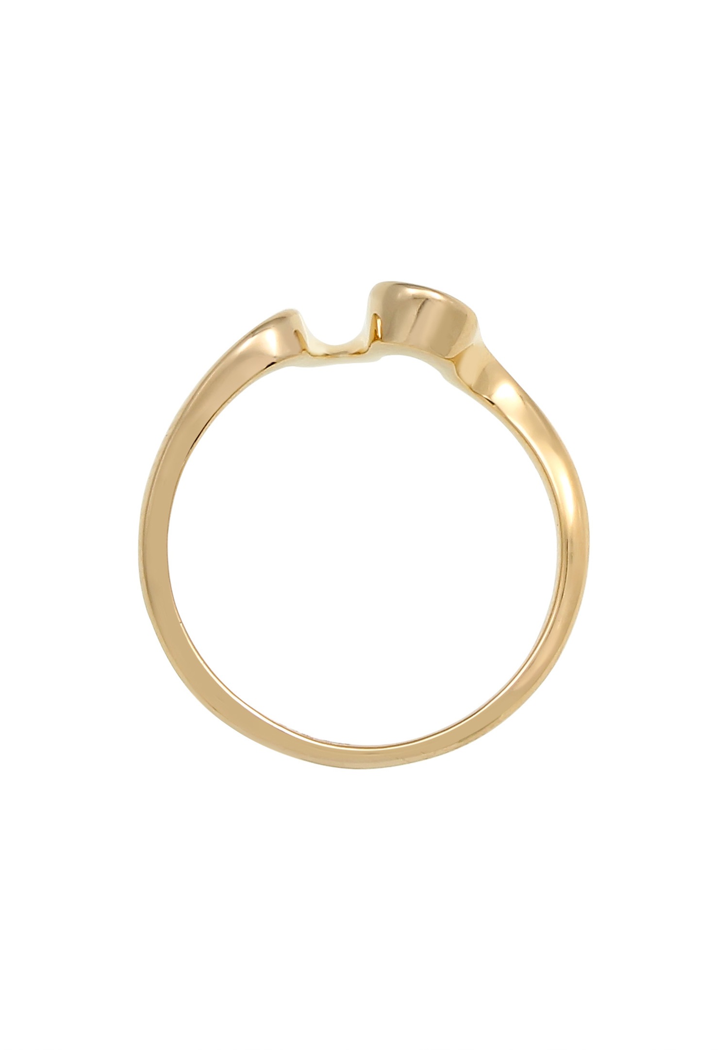 Elli Femmes tendance look vagues en argent sterling 925