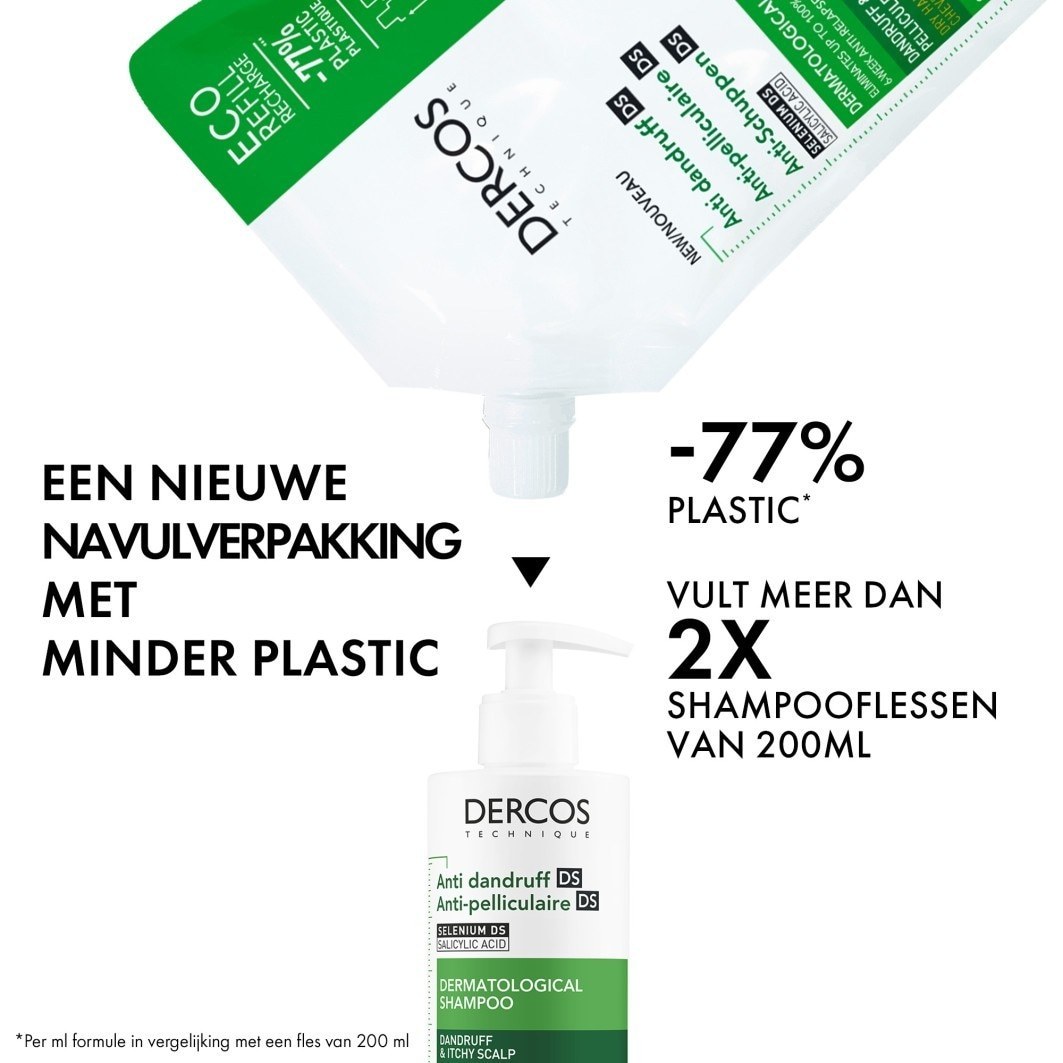 Vichy Dercos pretblaugznu šampūns sausiem matiem – 390 ml