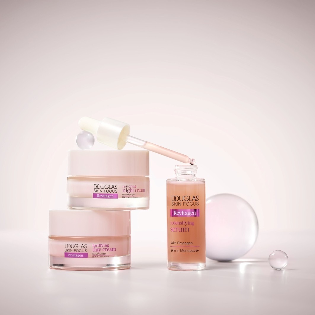 Serum proti staranju kože Douglas Collection Skin Focus Revitagen, serum za ponovno učvrščevanje kože – 30 ml