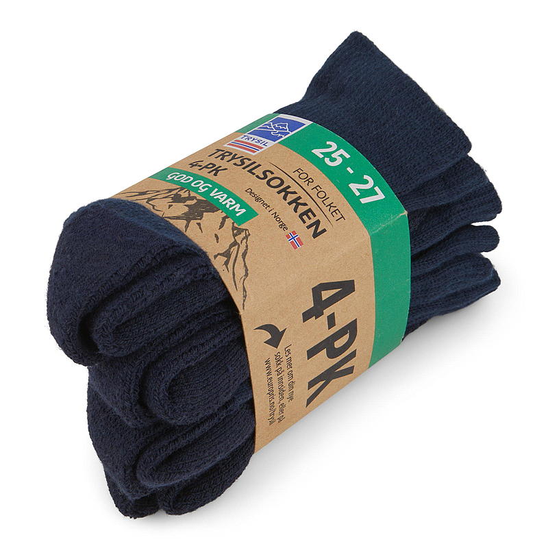 Trysil Socken, 4er-Pack, Größe 25/27, gut und warm