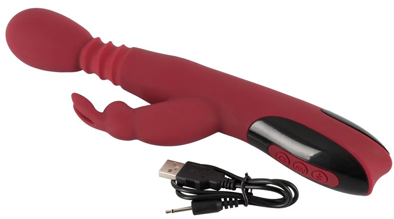 Vibrátor You2Toys Rabbit Red so stimulátorom klitorisu