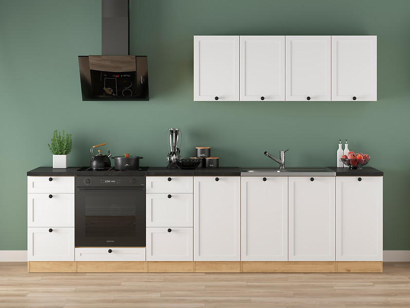 Komplet kuchenny Junona Line 300 cm biały