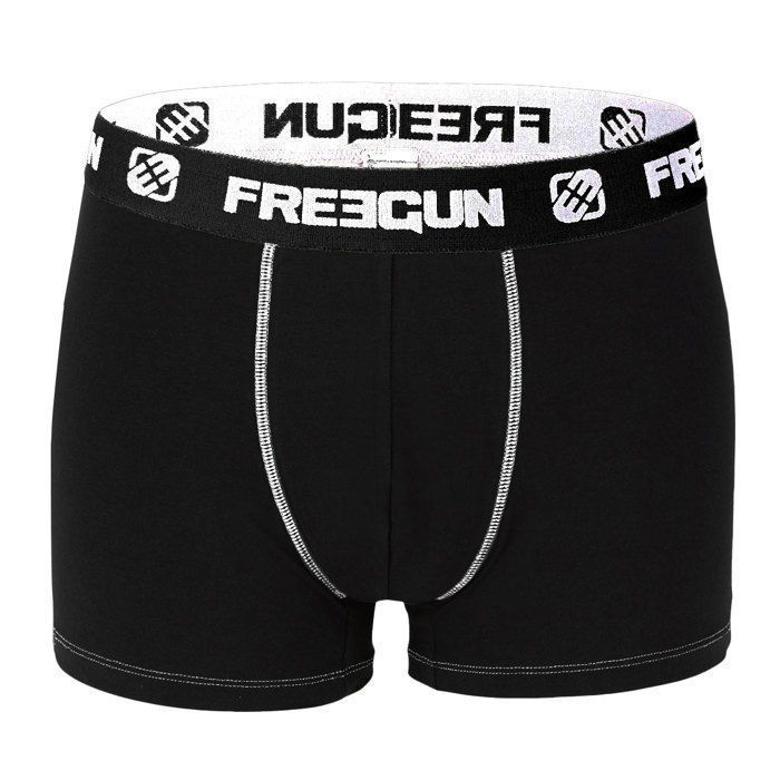 Cuecas Boxer Masculinas Freegun - Pretas (Pacote com 6)