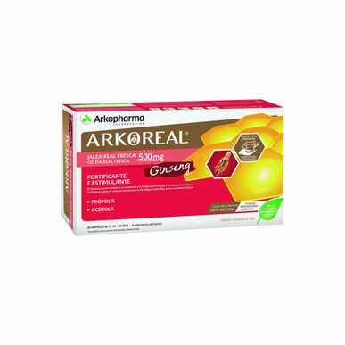 Arkoreal Vahvistava ja Stimuloiva Ginseng-lisäravinne 20 ampullia 20 ampullia