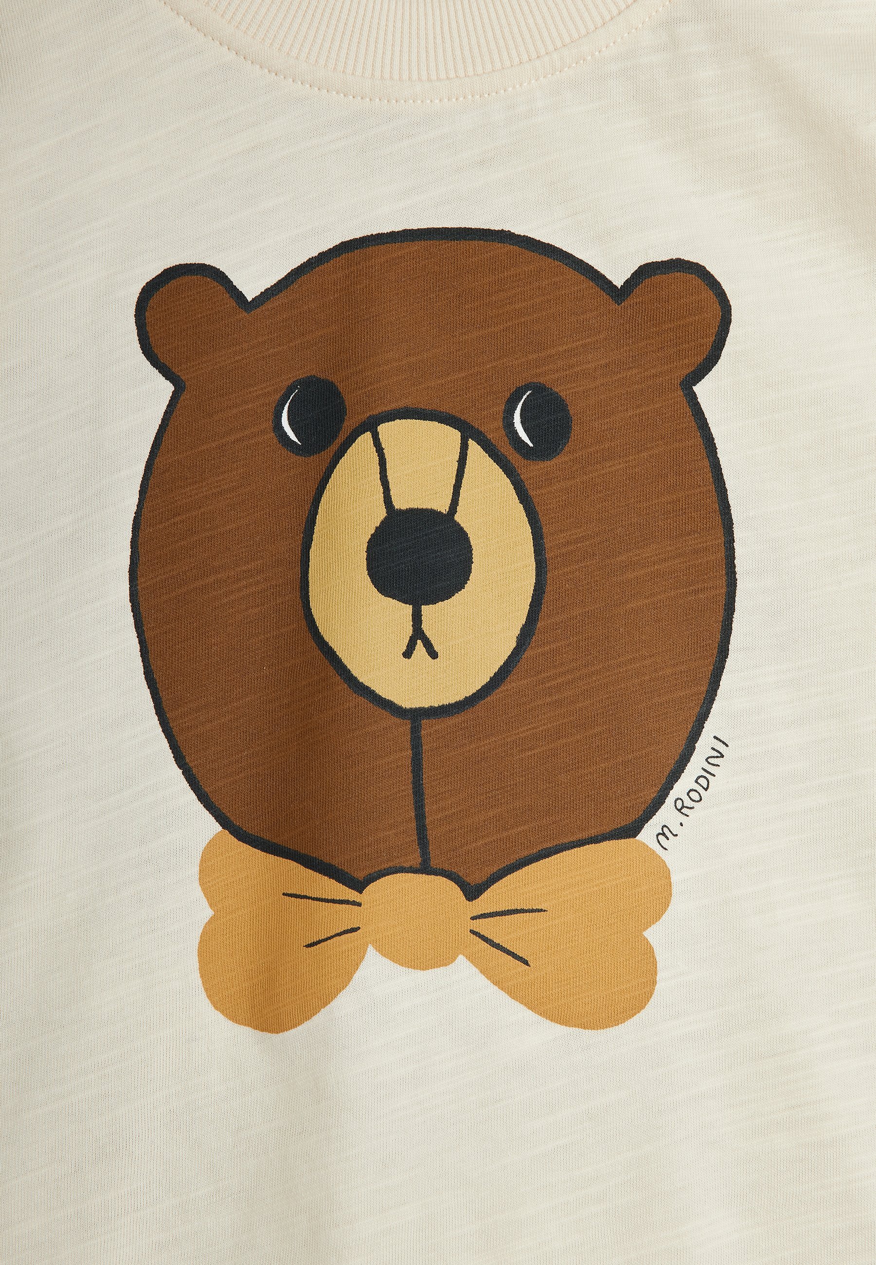 Mini Rodini BEER T-shirt UNISEX - T-shirt met print - gebroken wit